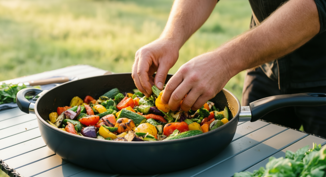 ceramic cookware set non stick — illustrative AI-generated lifestyle image