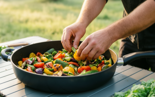 ceramic cookware set non stick — illustrative AI-generated lifestyle image