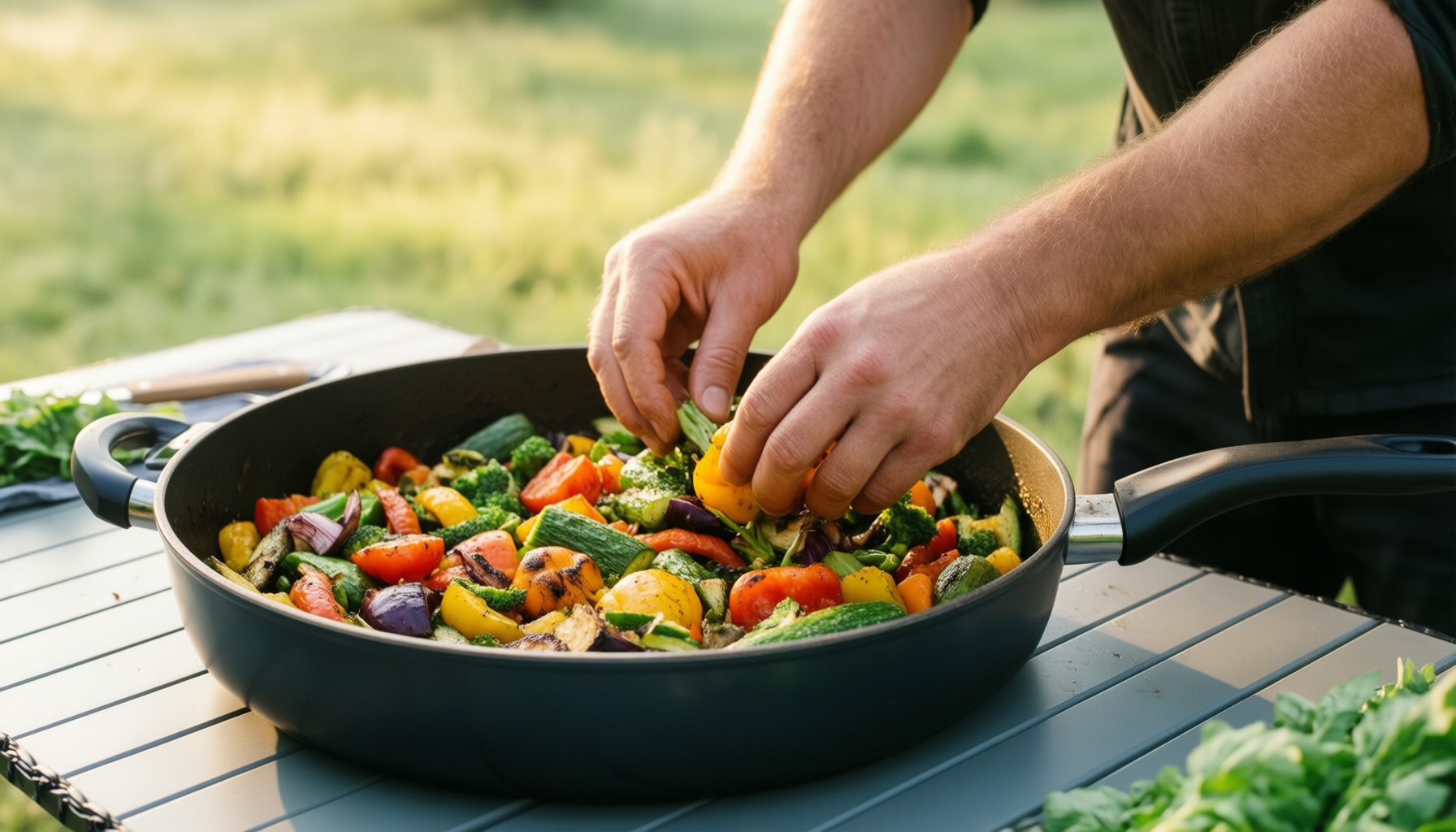ceramic cookware set non stick — illustrative AI-generated lifestyle image