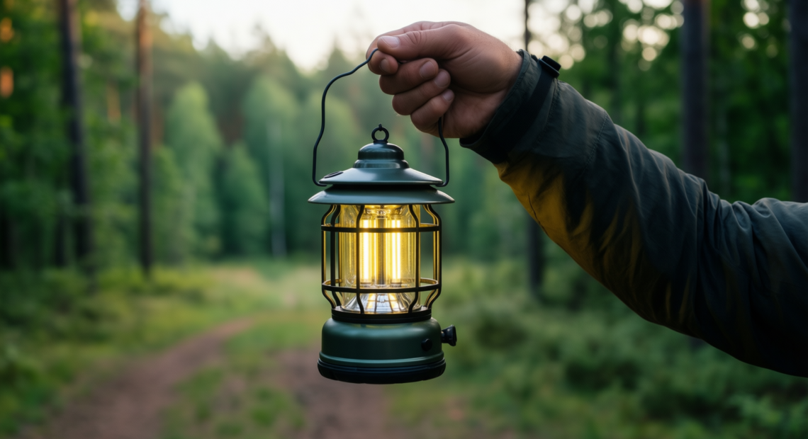 coleman led lantern review — illustrative AI-generated lifestyle image
