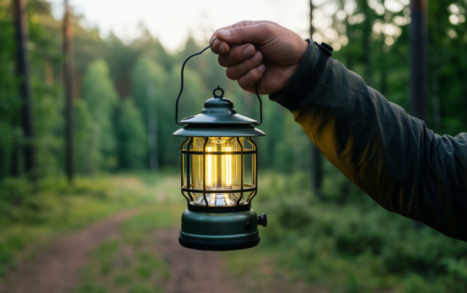 coleman led lantern review — illustrative AI-generated lifestyle image