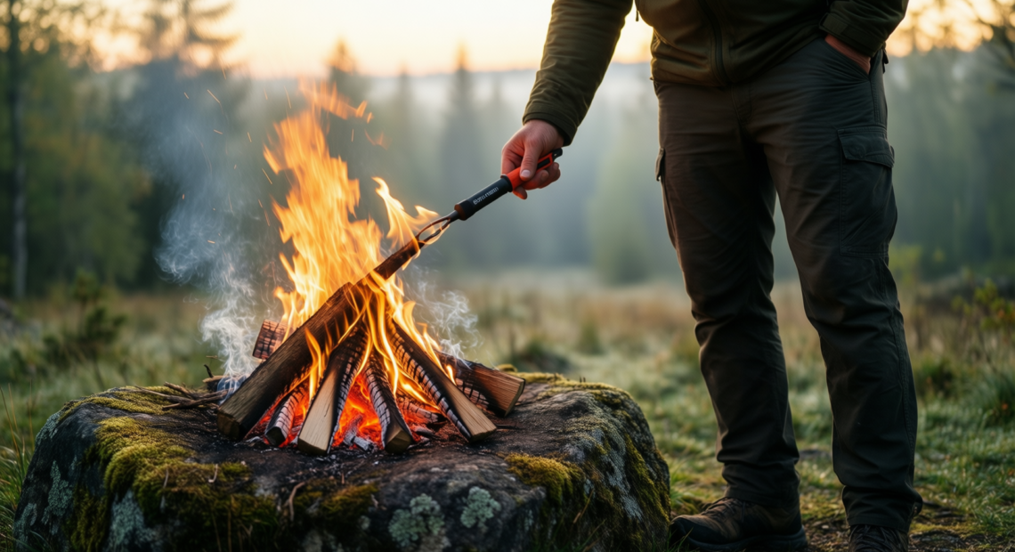 ferro rod fire starter kit 2 — illustrative AI-generated lifestyle image