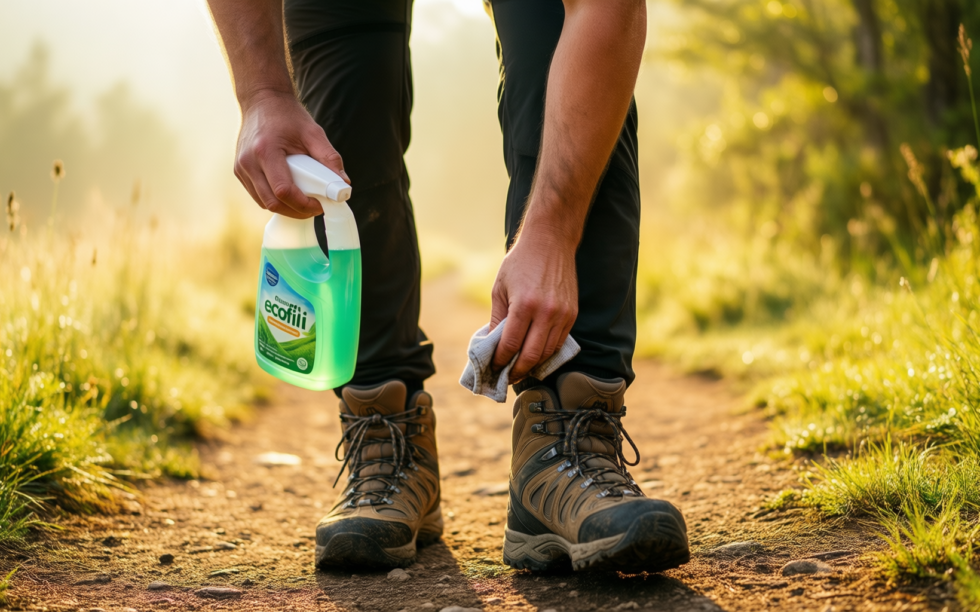 grangers footwear gear cleaner eco refill — illustrative AI-generated lifestyle image