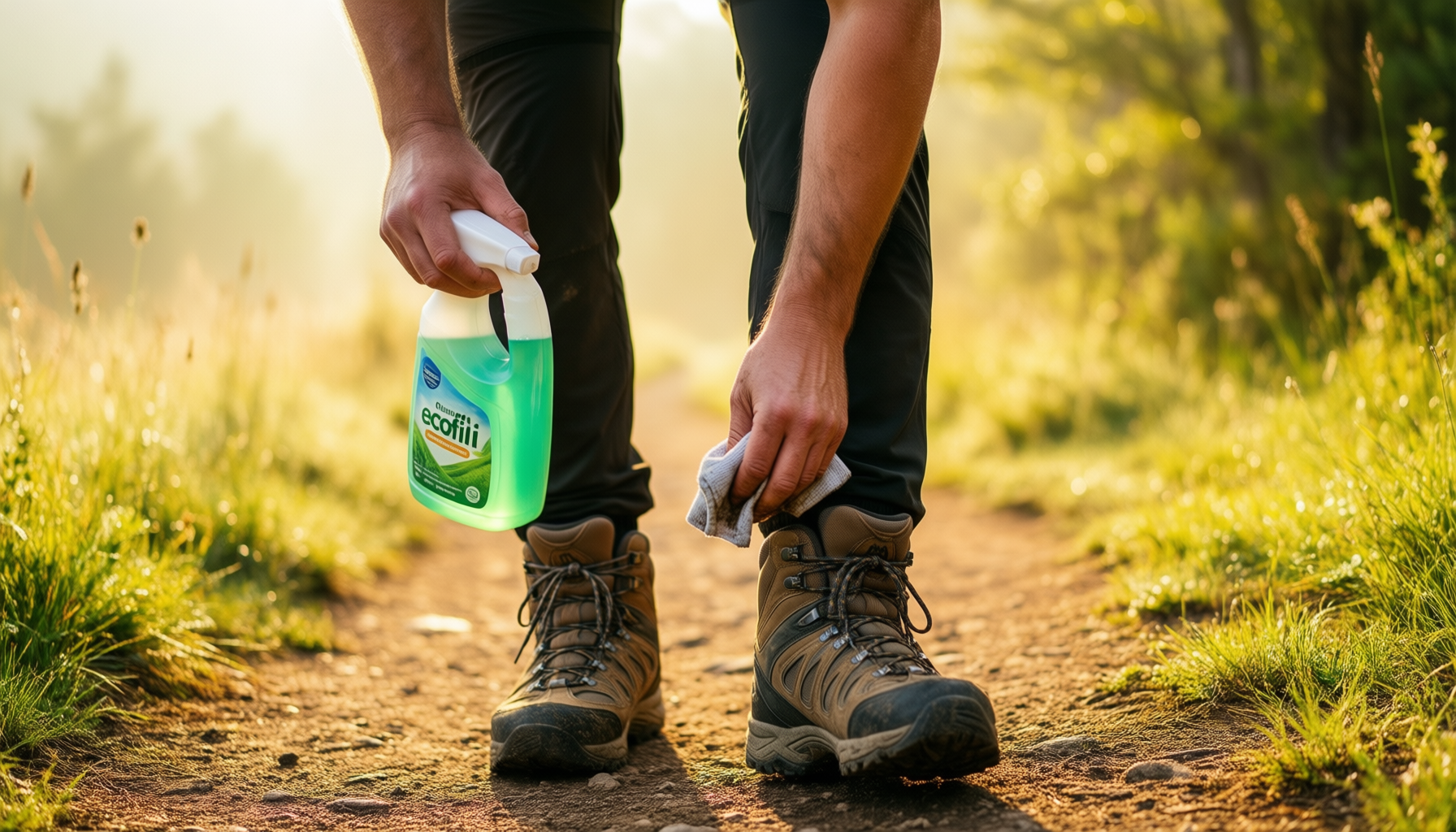 grangers footwear gear cleaner eco refill — illustrative AI-generated lifestyle image