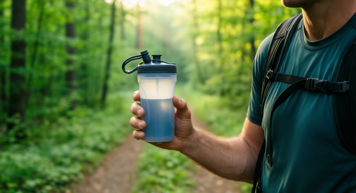 lifestraw personal water filter review — illustrative AI-generated lifestyle image