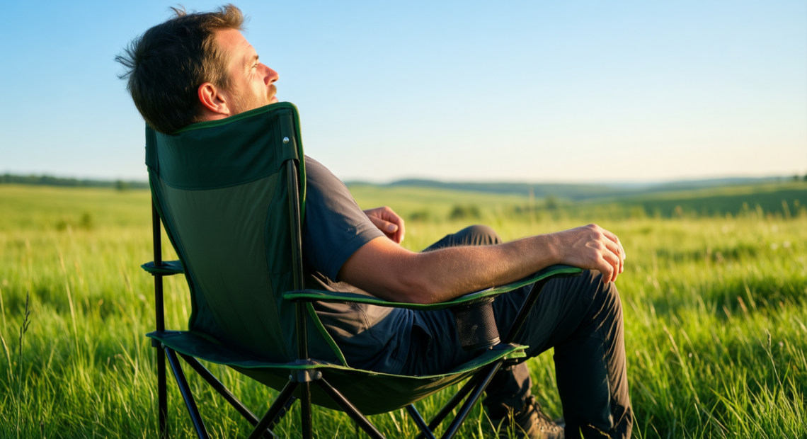 lightweight camping chair for backpacking 2 — illustrative AI-generated lifestyle image