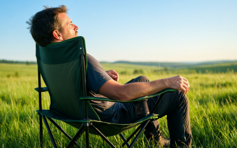 lightweight camping chair for backpacking 2 — illustrative AI-generated lifestyle image