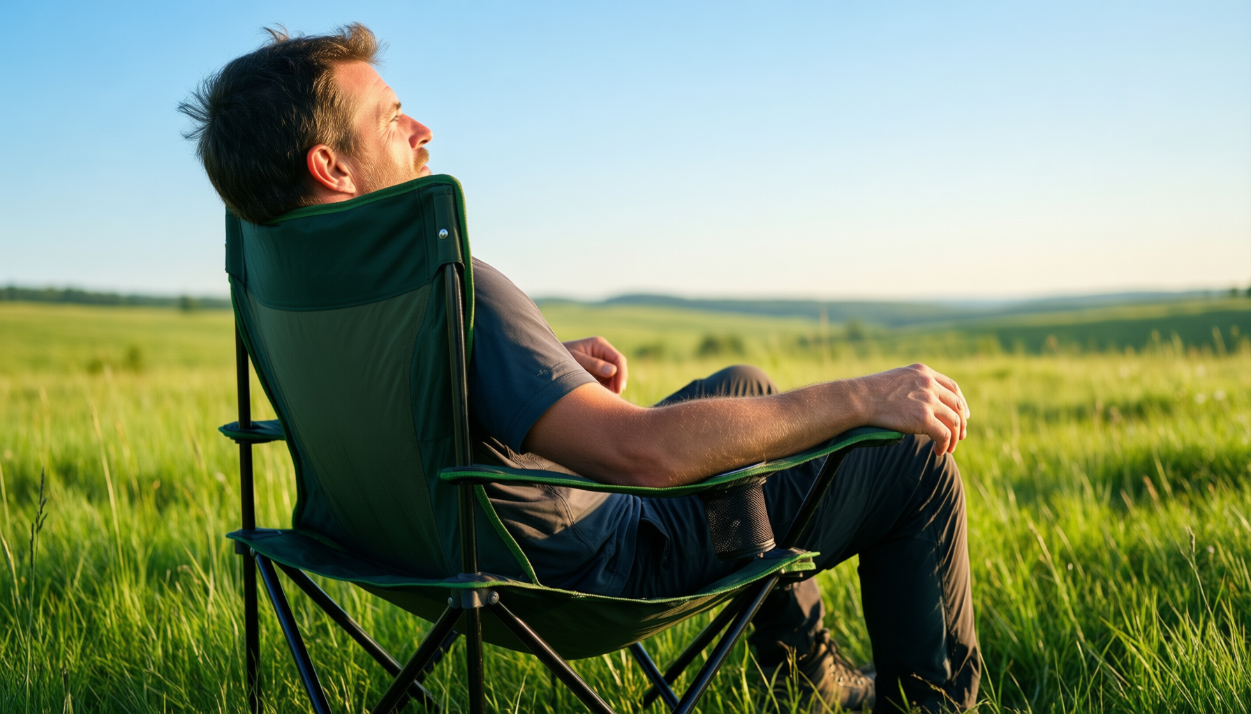 lightweight camping chair for backpacking 2 — illustrative AI-generated lifestyle image