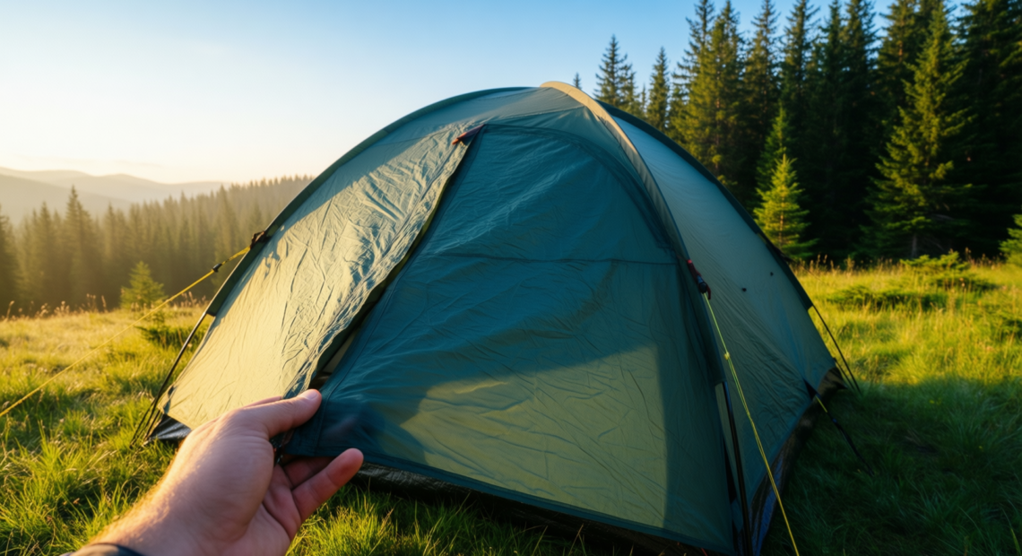 nikwax tent solarproof review — illustrative AI-generated lifestyle image