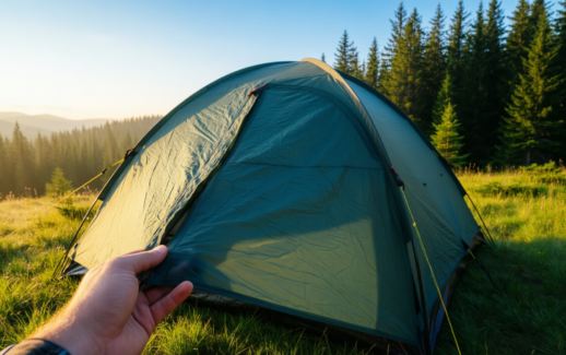 nikwax tent solarproof review — illustrative AI-generated lifestyle image
