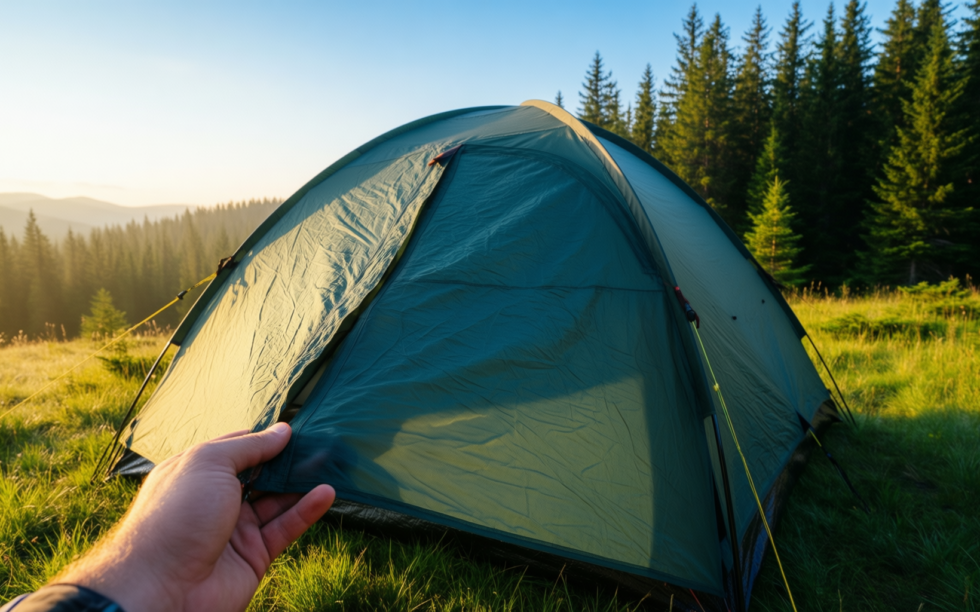 nikwax tent solarproof review — illustrative AI-generated lifestyle image