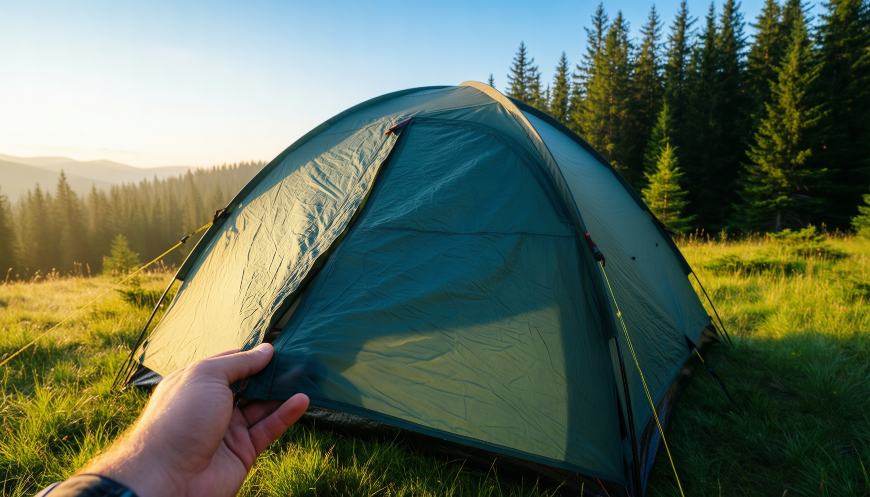 nikwax tent solarproof review — illustrative AI-generated lifestyle image