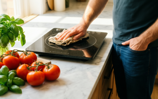 non stick granite induction cookware set — illustrative AI-generated lifestyle image