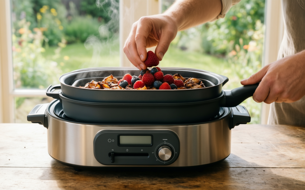 non stick saucepan set with removable handle 2 — illustrative AI-generated lifestyle image