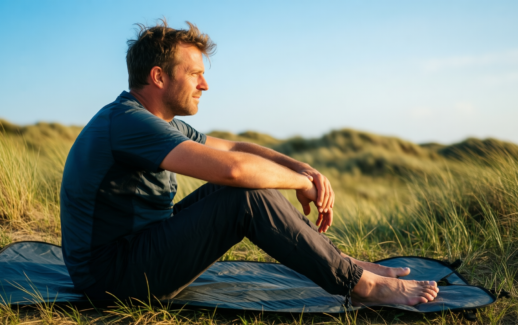 portable waterproof beach blanket uk — illustrative AI-generated lifestyle image