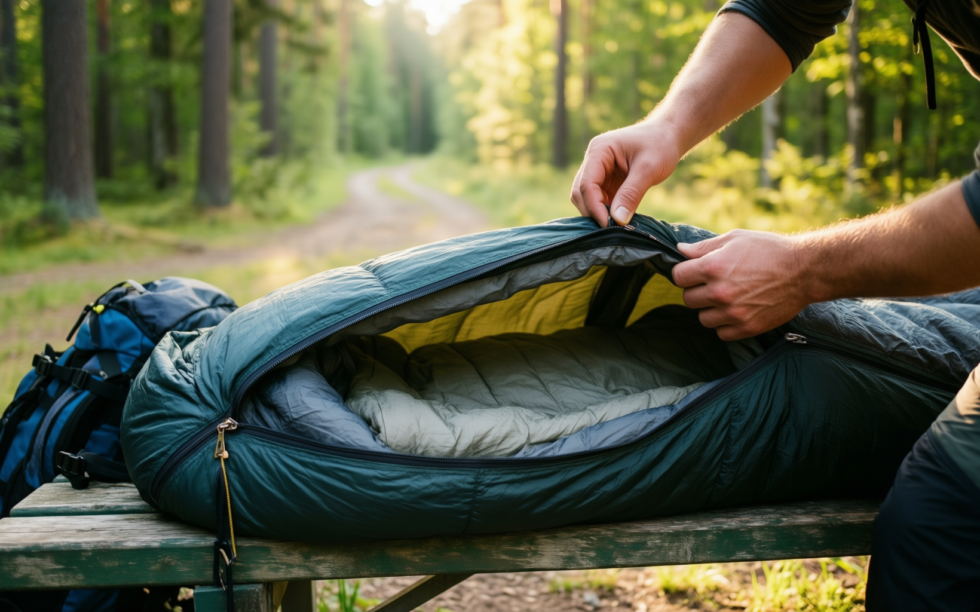 rab ascent 700 sleeping bag review — illustrative AI-generated lifestyle image