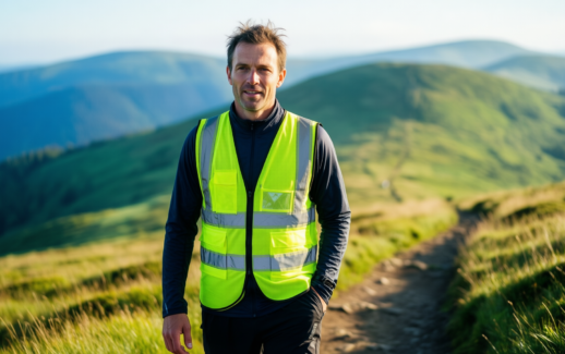 reflective vest for running — illustrative AI-generated lifestyle image