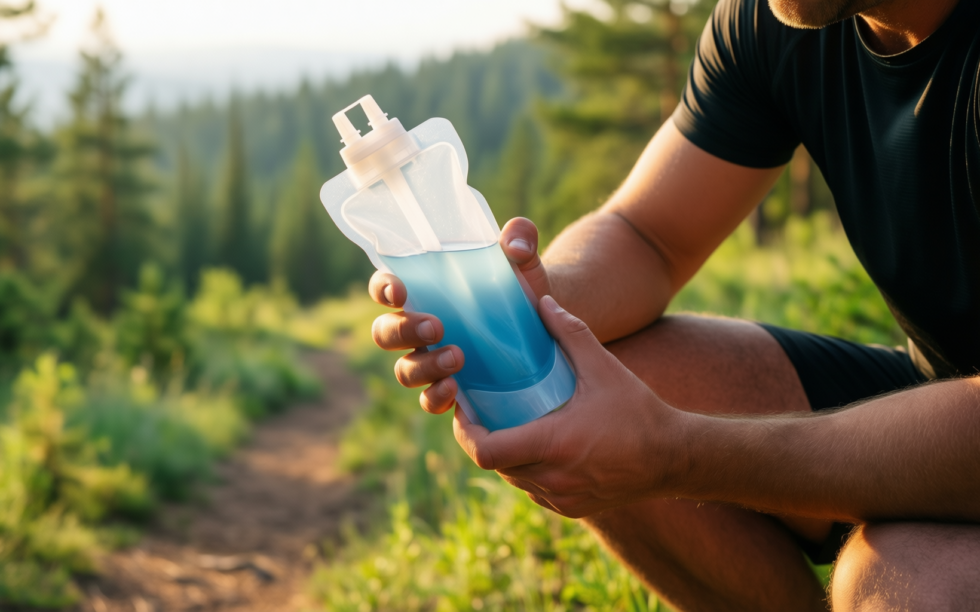 sawyer squeeze water filter review — illustrative AI-generated lifestyle image