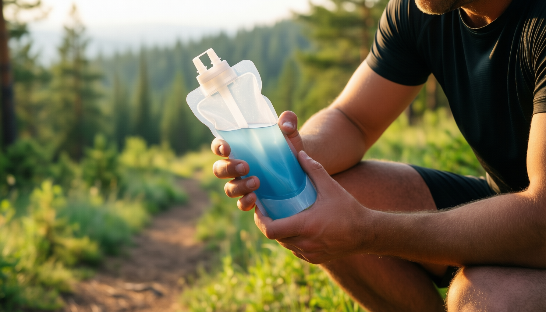 sawyer squeeze water filter review — illustrative AI-generated lifestyle image