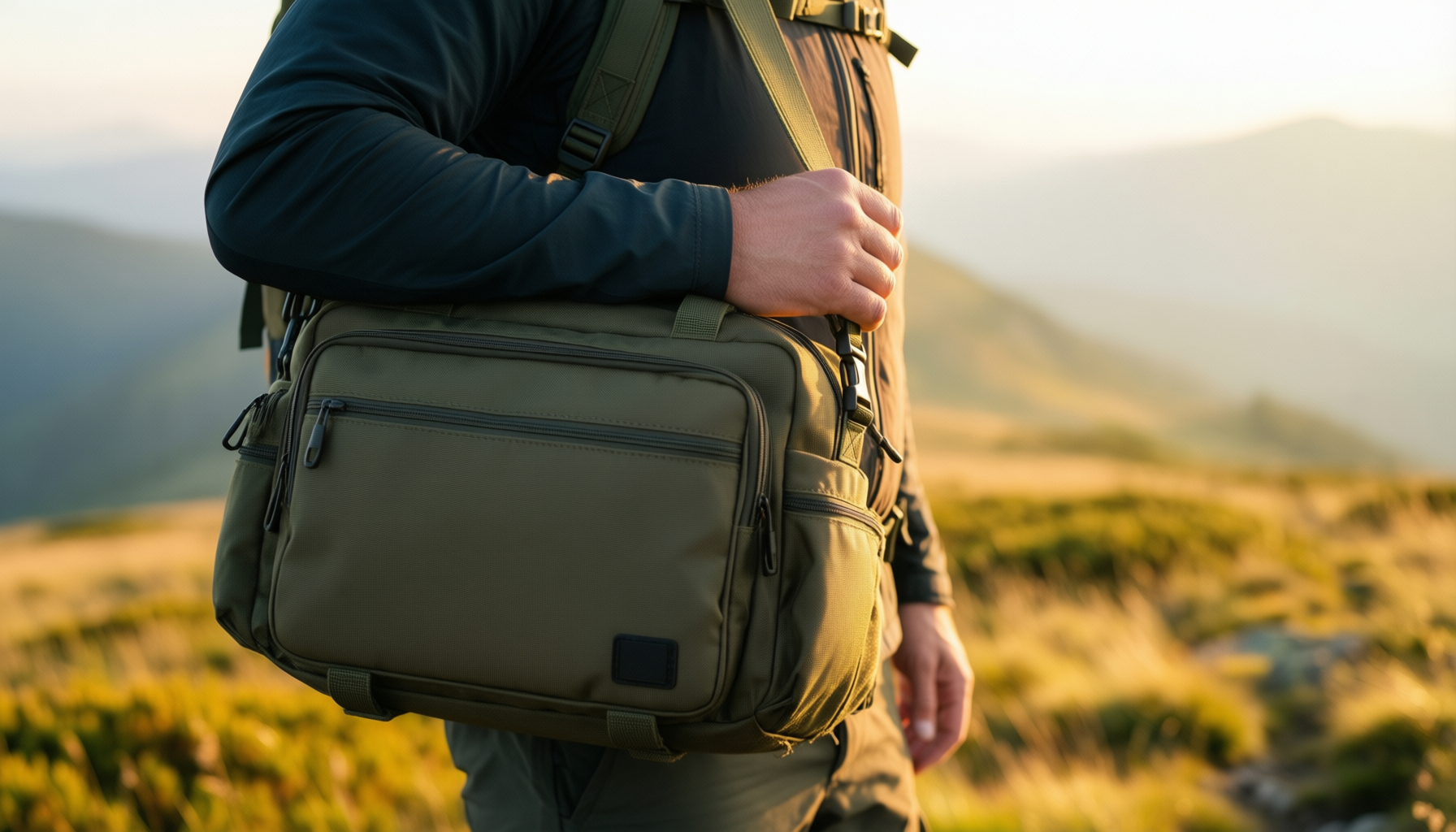 tactical laptop bag uk — illustrative AI-generated lifestyle image