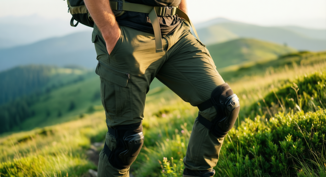 tactical pants for men with knee pads — illustrative AI-generated lifestyle image