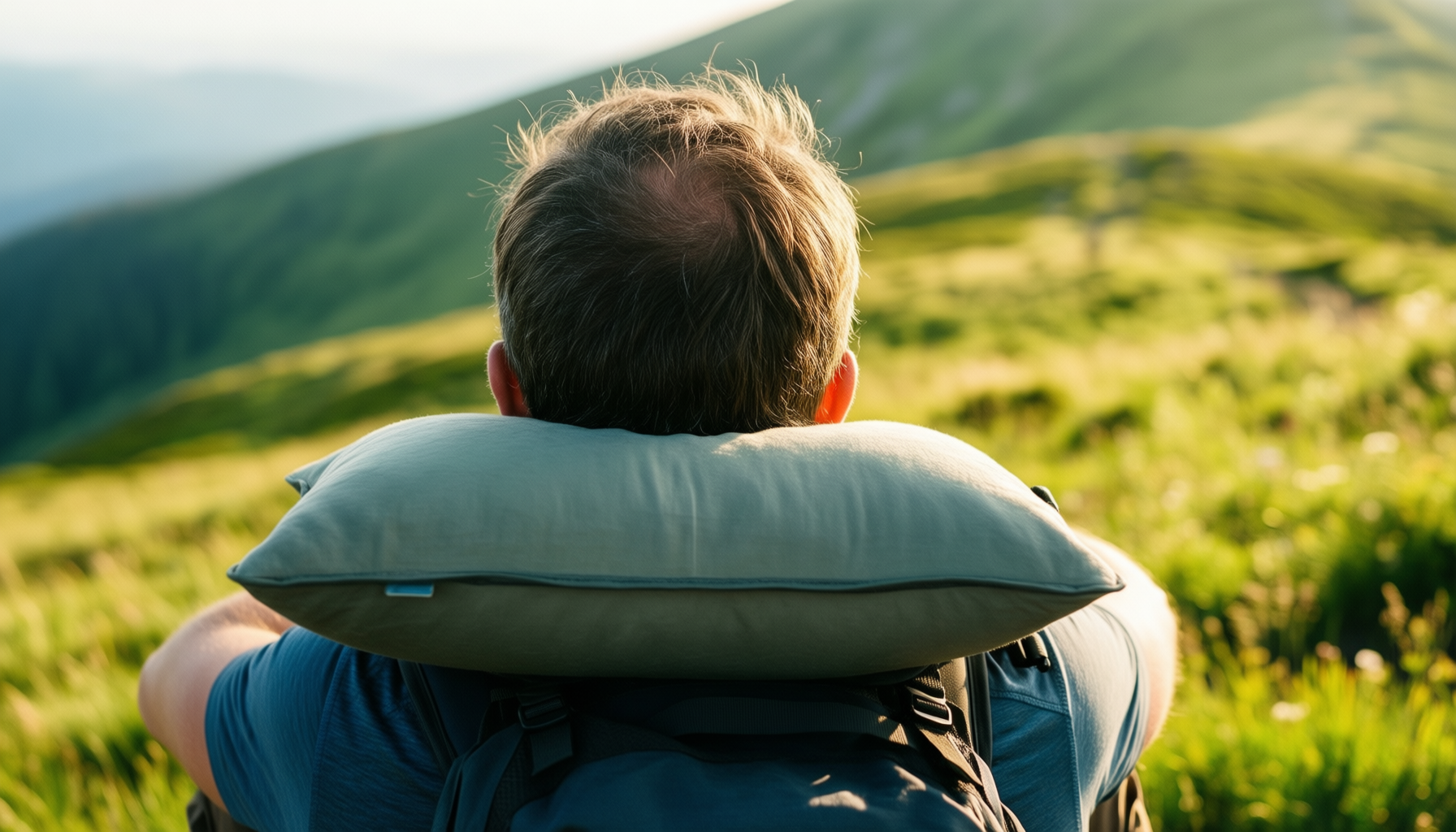trekology camping pillow review — illustrative AI-generated lifestyle image