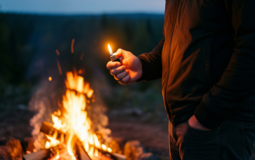 usb rechargeable lighter 2 — illustrative AI-generated lifestyle image