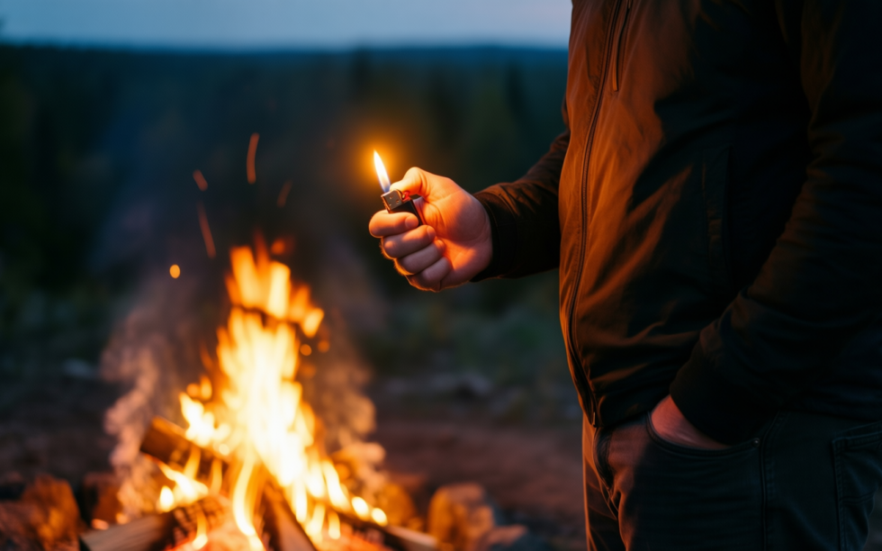 usb rechargeable lighter 2 — illustrative AI-generated lifestyle image