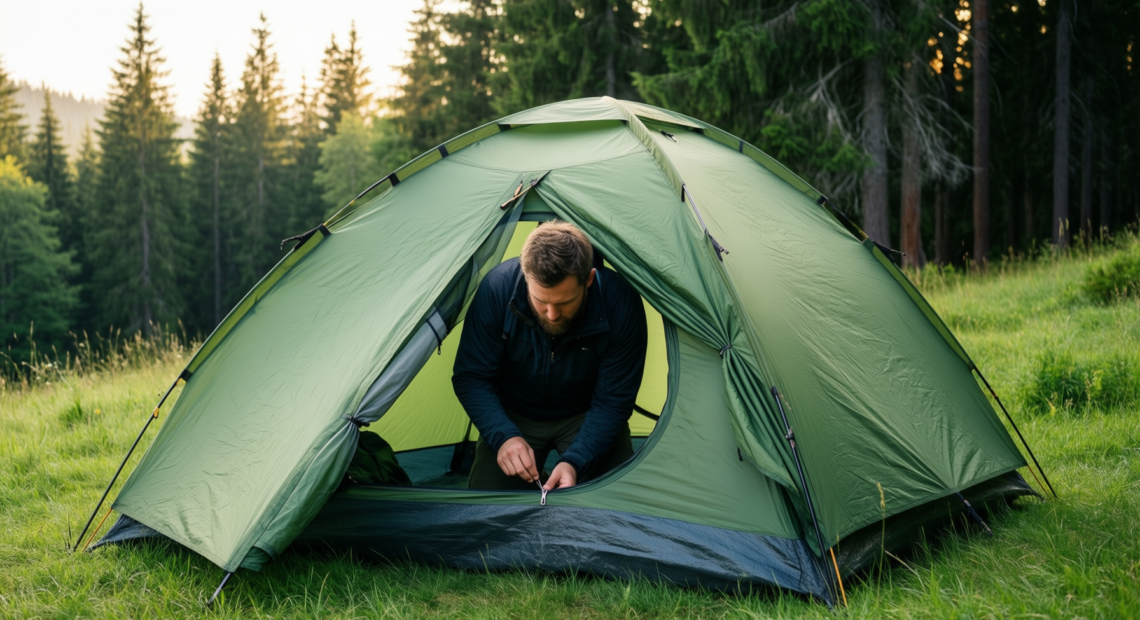 vango banshee pro 200 tent review — illustrative AI-generated lifestyle image