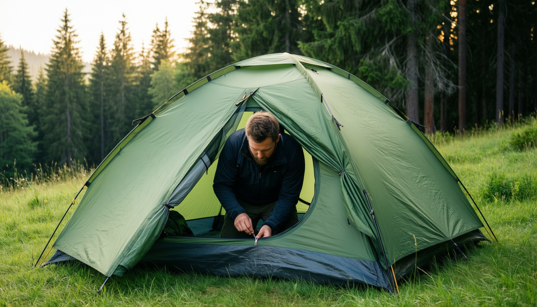 vango banshee pro 200 tent review — illustrative AI-generated lifestyle image