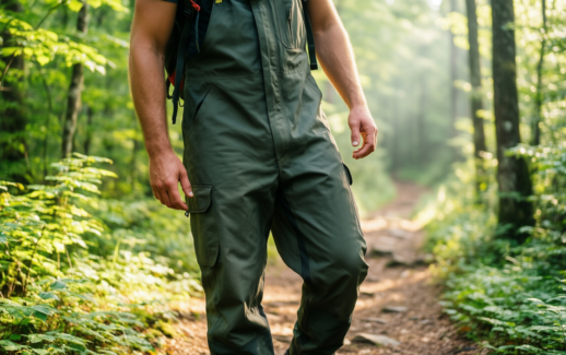 waterproof overtrousers men — illustrative AI-generated lifestyle image