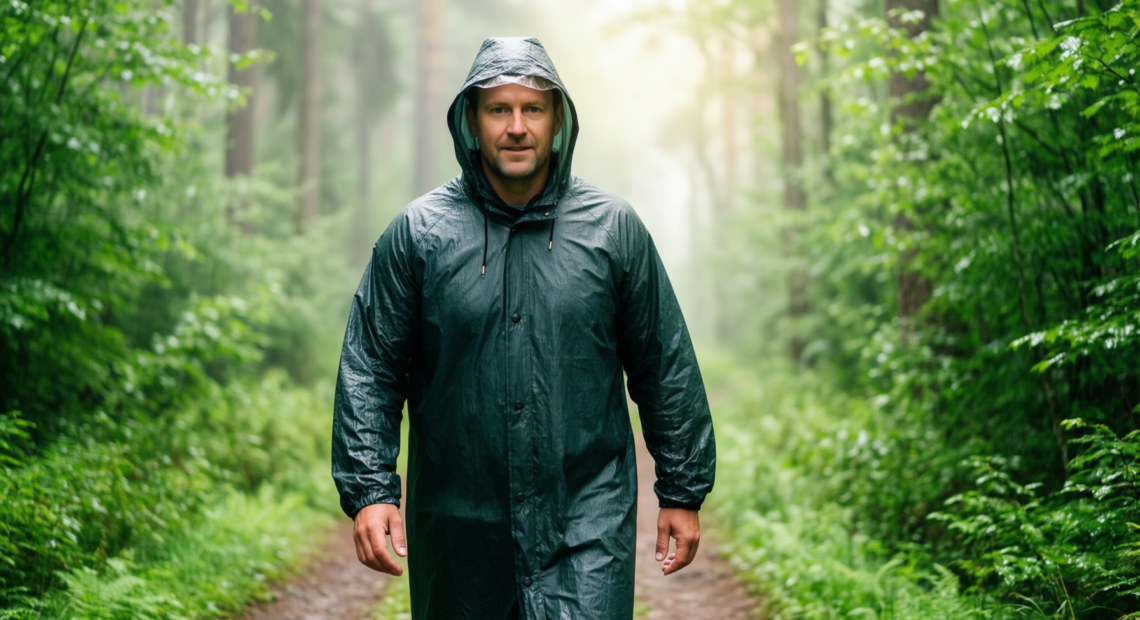 waterproof rain poncho for adults 2 — illustrative AI-generated lifestyle image