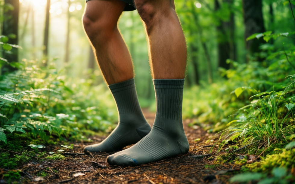waterproof wudhu socks — illustrative AI-generated lifestyle image