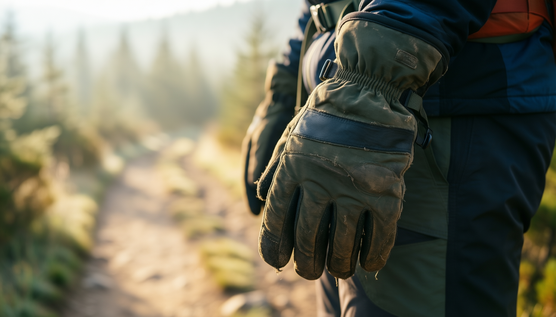 westwood fox winter gloves — illustrative AI-generated lifestyle image