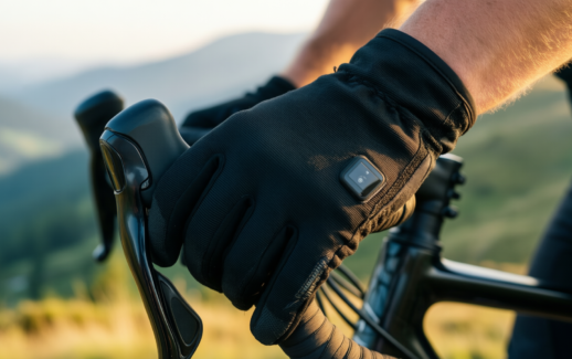 windproof touchscreen gloves winter cycling — illustrative AI-generated lifestyle image