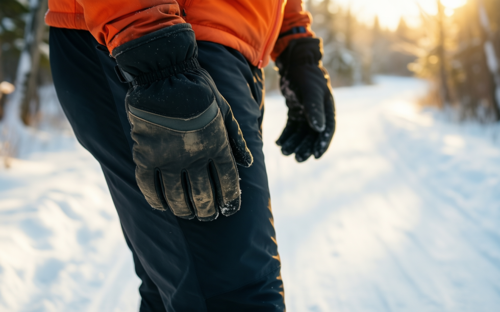 winter running gloves for men and women — illustrative AI-generated lifestyle image