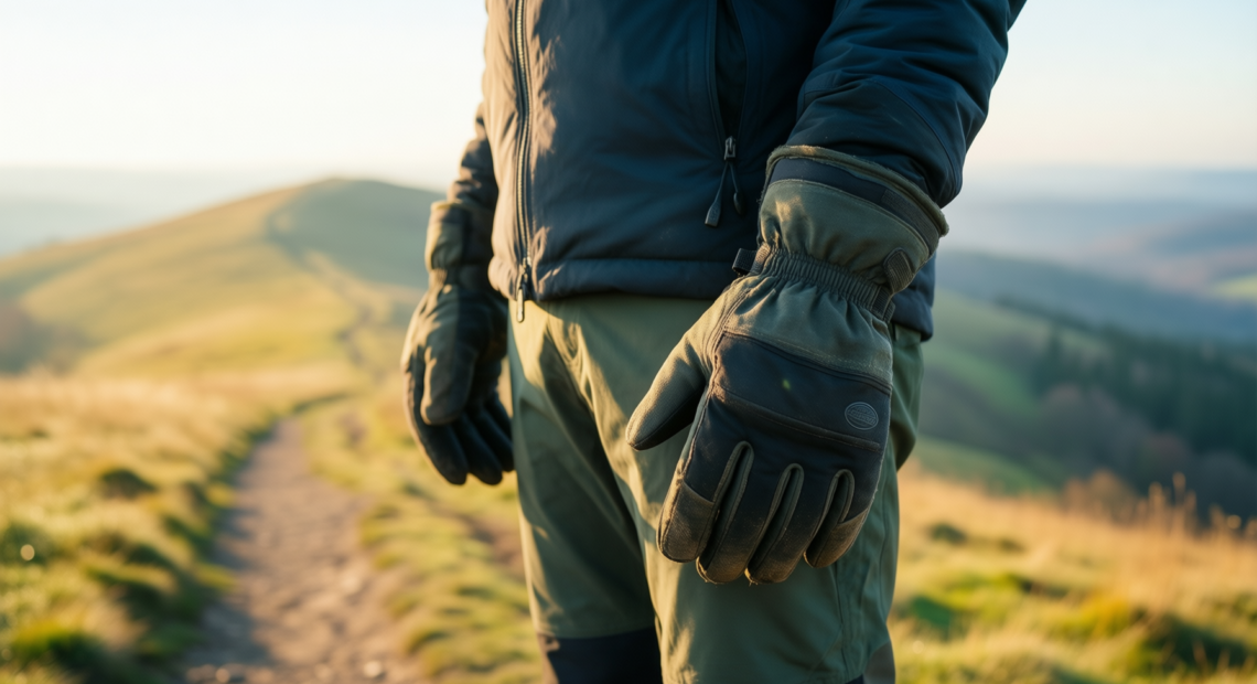 winter thermal gloves for men — illustrative AI-generated lifestyle image