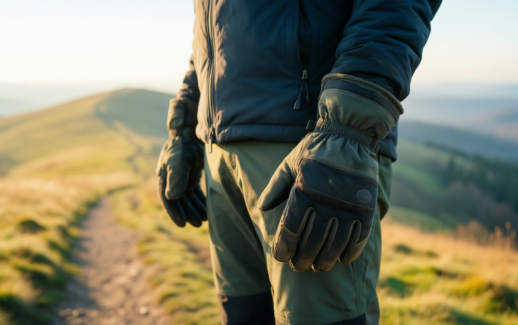 winter thermal gloves for men — illustrative AI-generated lifestyle image