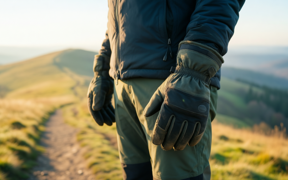 winter thermal gloves for men — illustrative AI-generated lifestyle image