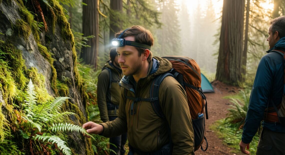 black diamond spot 400 headlamp review — illustrative AI-generated lifestyle image