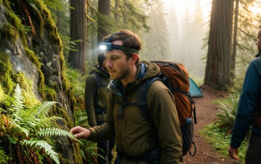 black diamond spot 400 headlamp review — illustrative AI-generated lifestyle image