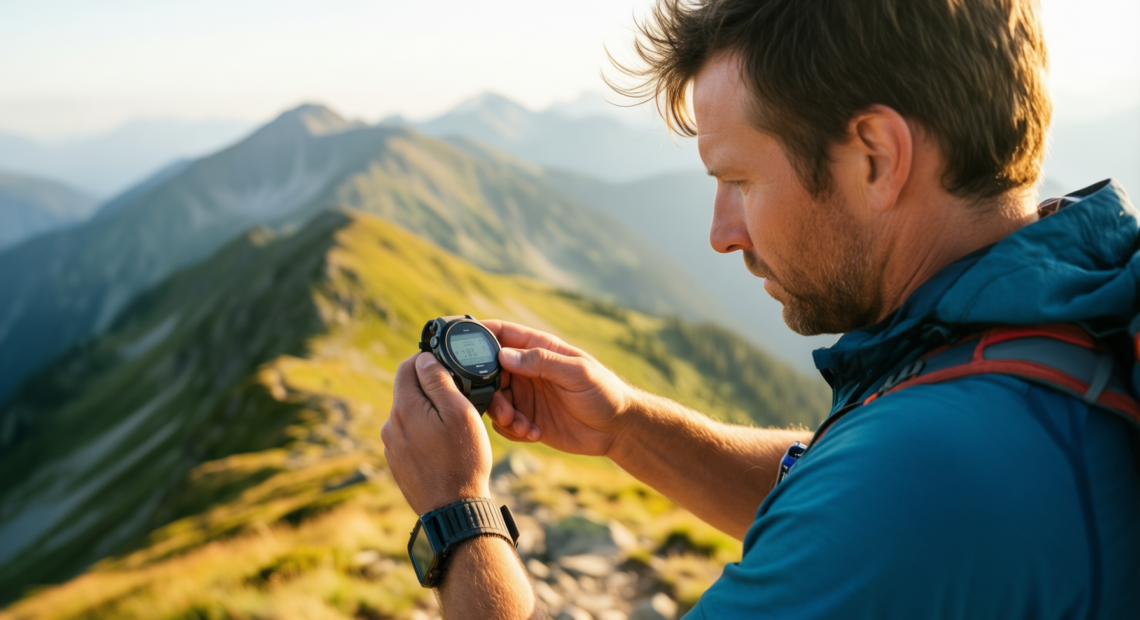 rugged solar gps watch review — illustrative AI-generated lifestyle image