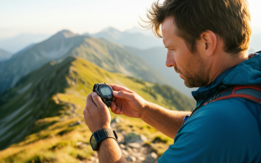rugged solar gps watch review — illustrative AI-generated lifestyle image