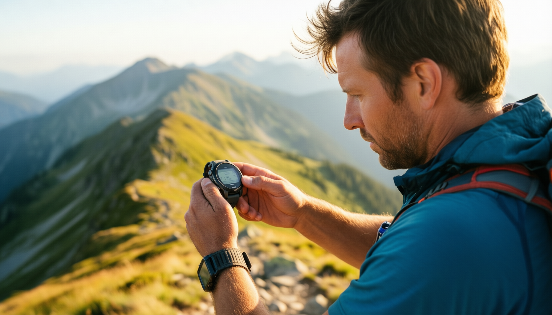 rugged solar gps watch review — illustrative AI-generated lifestyle image