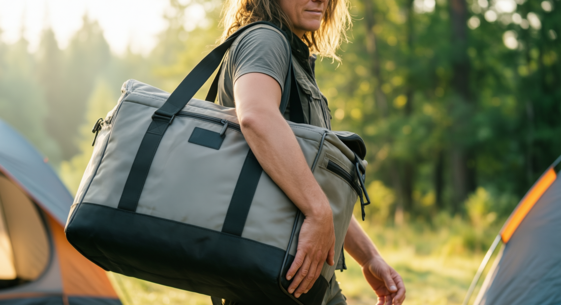 lifewit cooler bag 30 cans — illustrative AI-generated lifestyle image