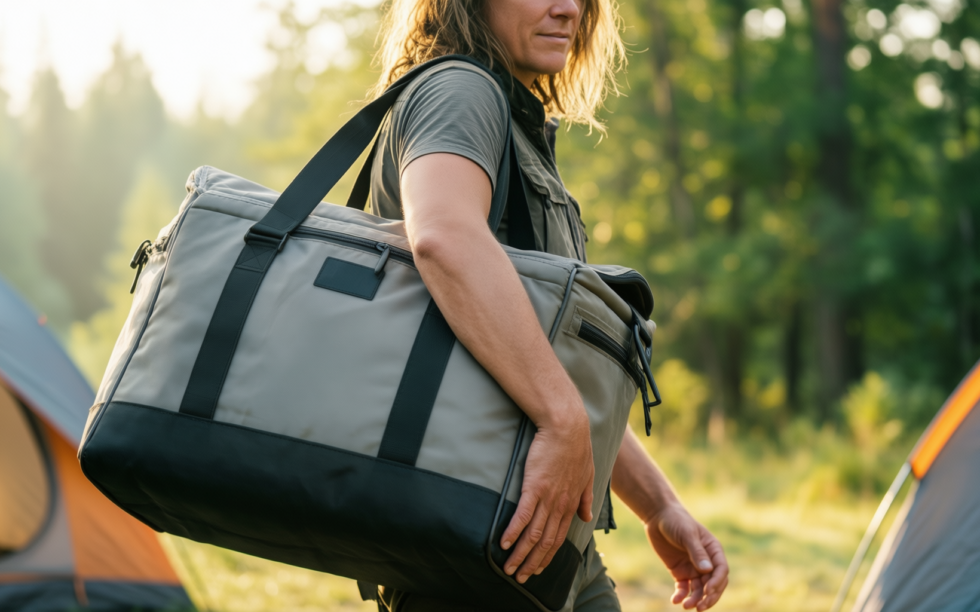 lifewit cooler bag 30 cans — illustrative AI-generated lifestyle image
