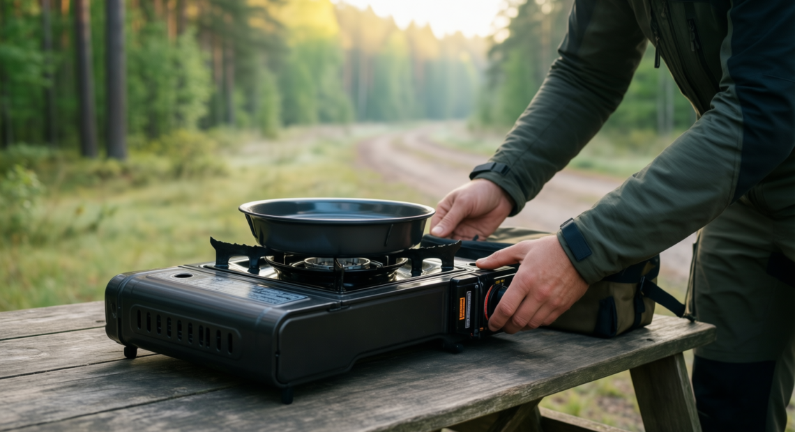 Campingaz Camp Bistro 3 stove review — illustrative AI-generated lifestyle image
