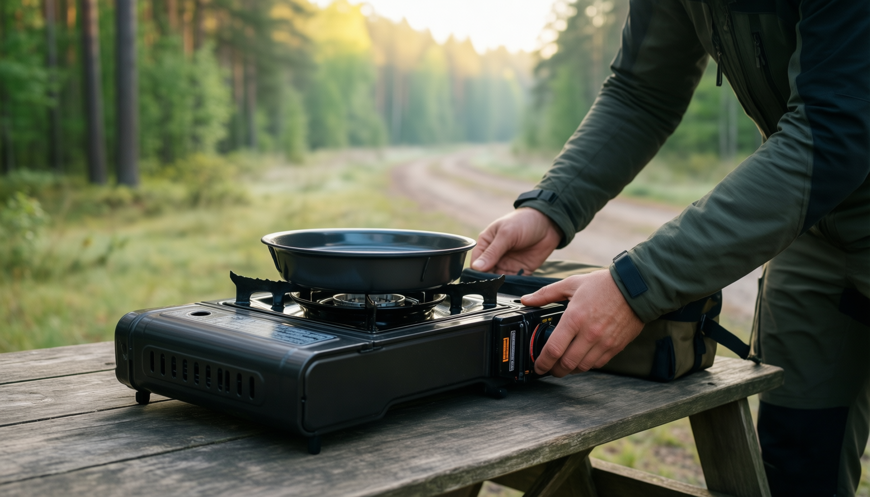 Campingaz Camp Bistro 3 stove review — illustrative AI-generated lifestyle image