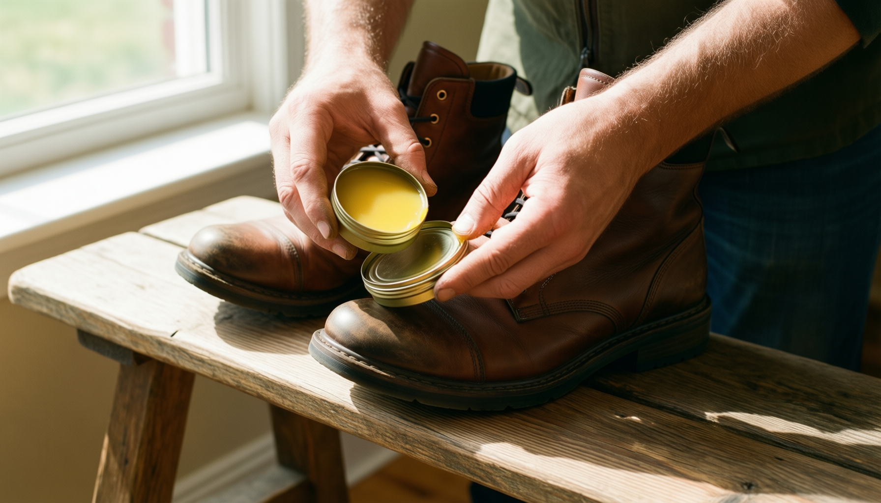 grangers leather protection g-wax — illustrative AI-generated lifestyle image