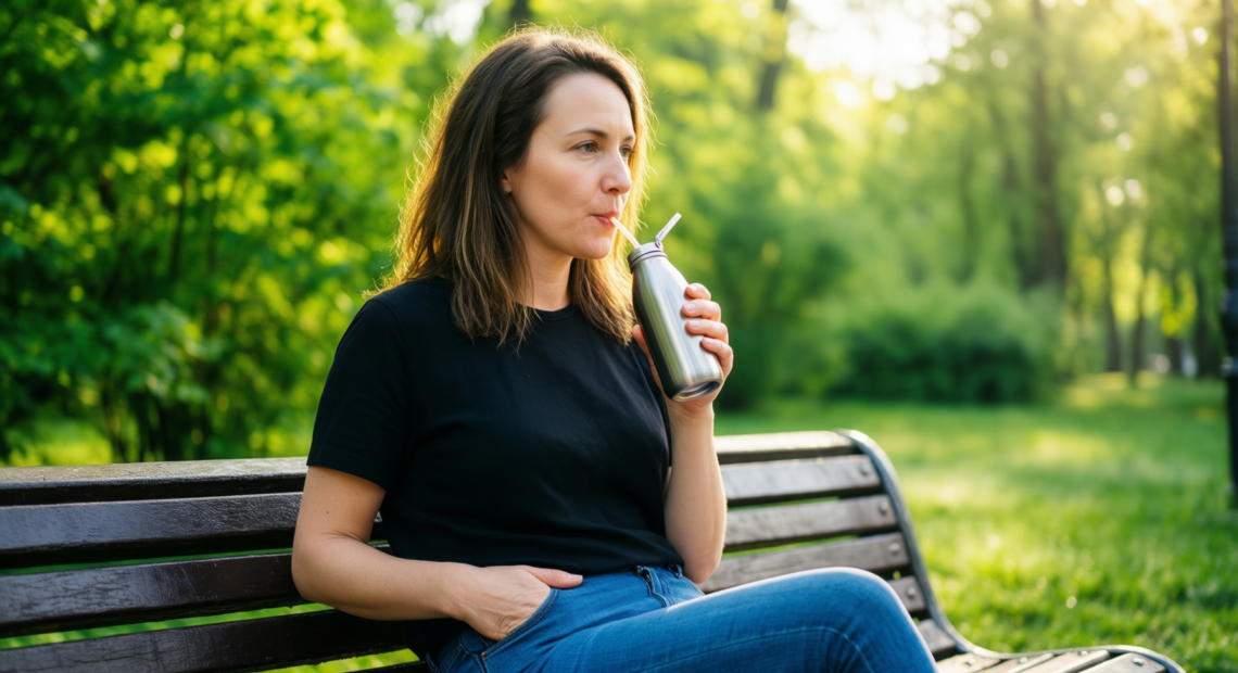 stanley 1913 flip straw 2.0 review — illustrative AI-generated lifestyle image